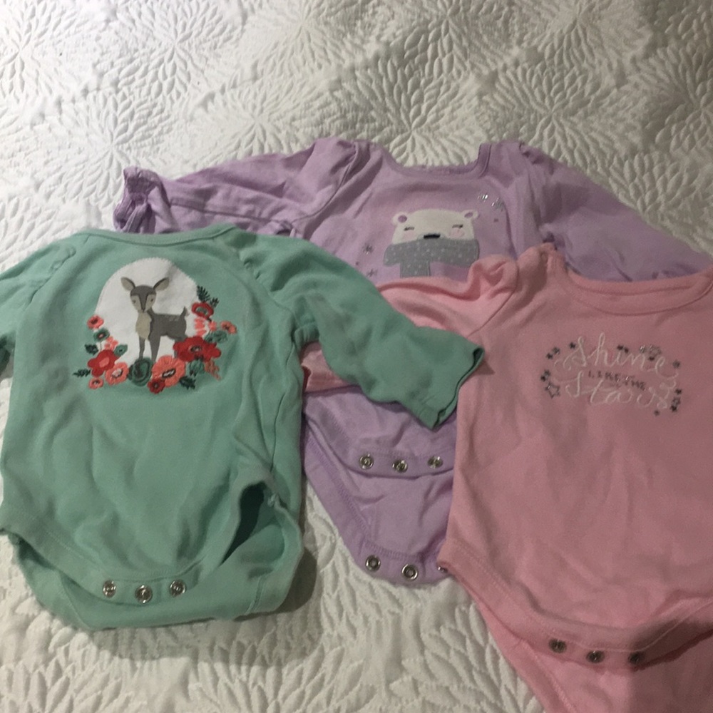 Bundle of Gymboree long sleeved onesies